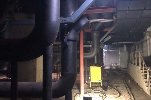 賓館管道橡塑保溫項目現(xiàn)場